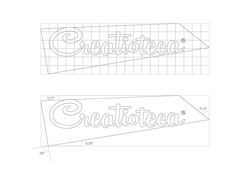 Logotipo de Creatioteca. Geometría.