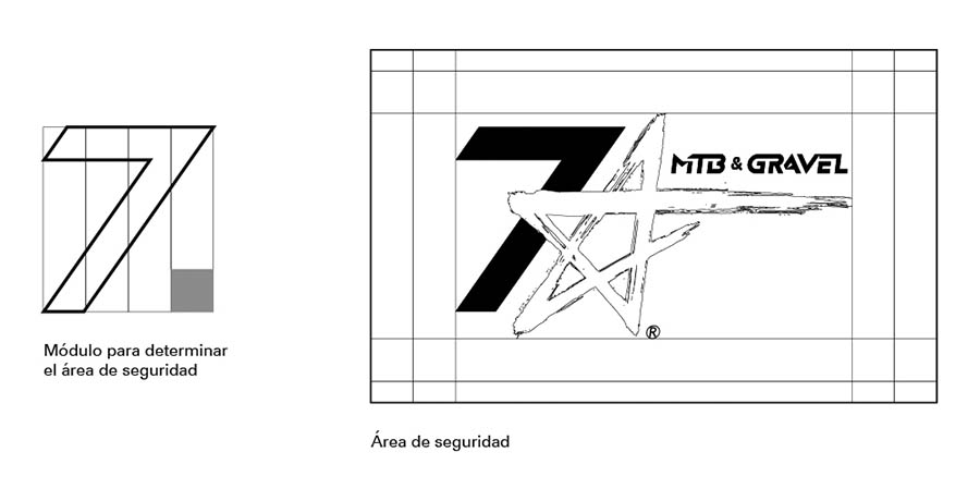 Circuito 7 estrellas. Área de seguridad del logotipo 2023