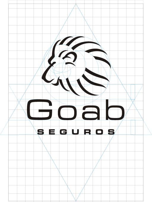 Geometría del logotipo de Goab Seguros