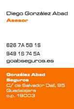 Tarjeta de Goab Seguros