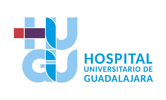 Hospital de Guadalajara. Propuesta de logotipo 2022. Versión alternativa horizontal.